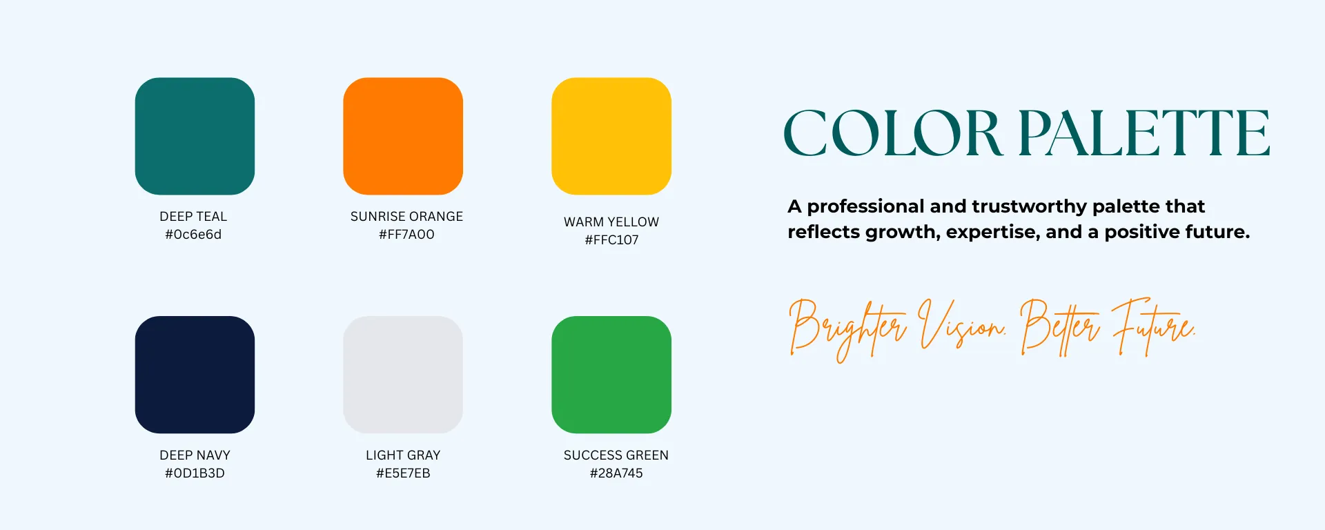 Professional Business Branding Color Palette